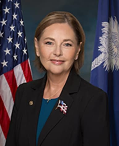 Official portrait of Darline Graham Nordone, U.S. Senator for South Carolina