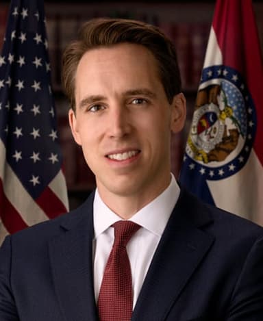 Official portrait of Josh Hawley, U.S. Senator for Missouri