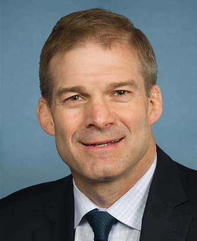 Official portrait of Jim Jordan, U.S. Representative for Ohio's 4th District