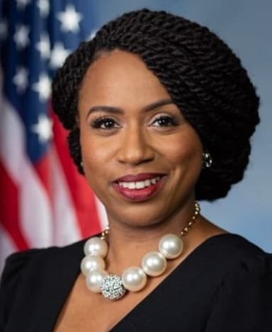 Official portrait of Ayanna Pressley, U.S. Representative for Massachusetts's 7th District